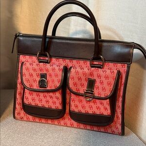 Elegant Brown and Pink women’s handbag